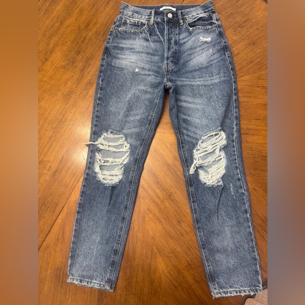 PacSun Ripped Blue Skinny Jeans